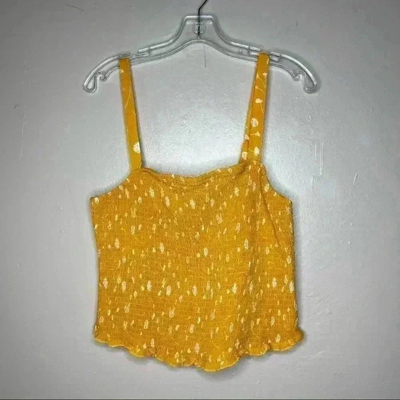 Torrid CHALLIS SMOCKED CROP CAMI Sz 1 - Picture 1 of 8